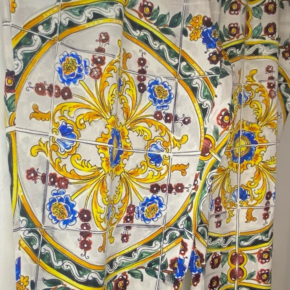 Dolce & Gabbana Silk Trousers - Picture 2 of 14